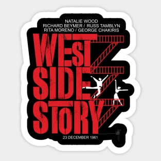 West Side Story t-shirt version BLK Sticker